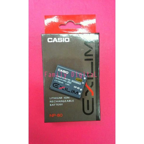 BATERAI CASIO NP-80 FOR BC-80L