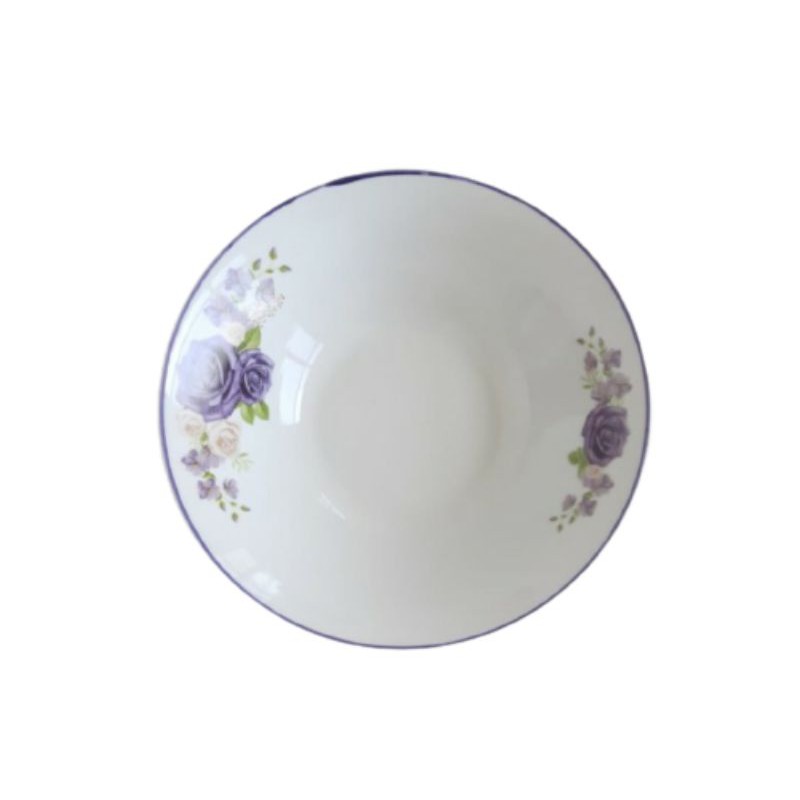 MANGKOK KERAMIK MOTIF GOLDEN ROSE 7"