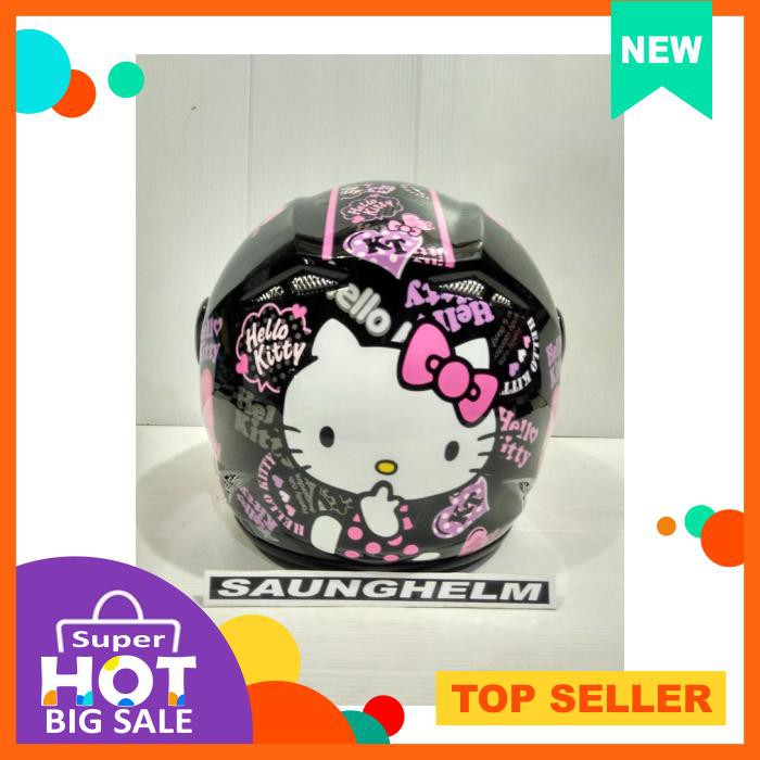 HELM GM ANAK HELLO KITTY # 4 BLACK