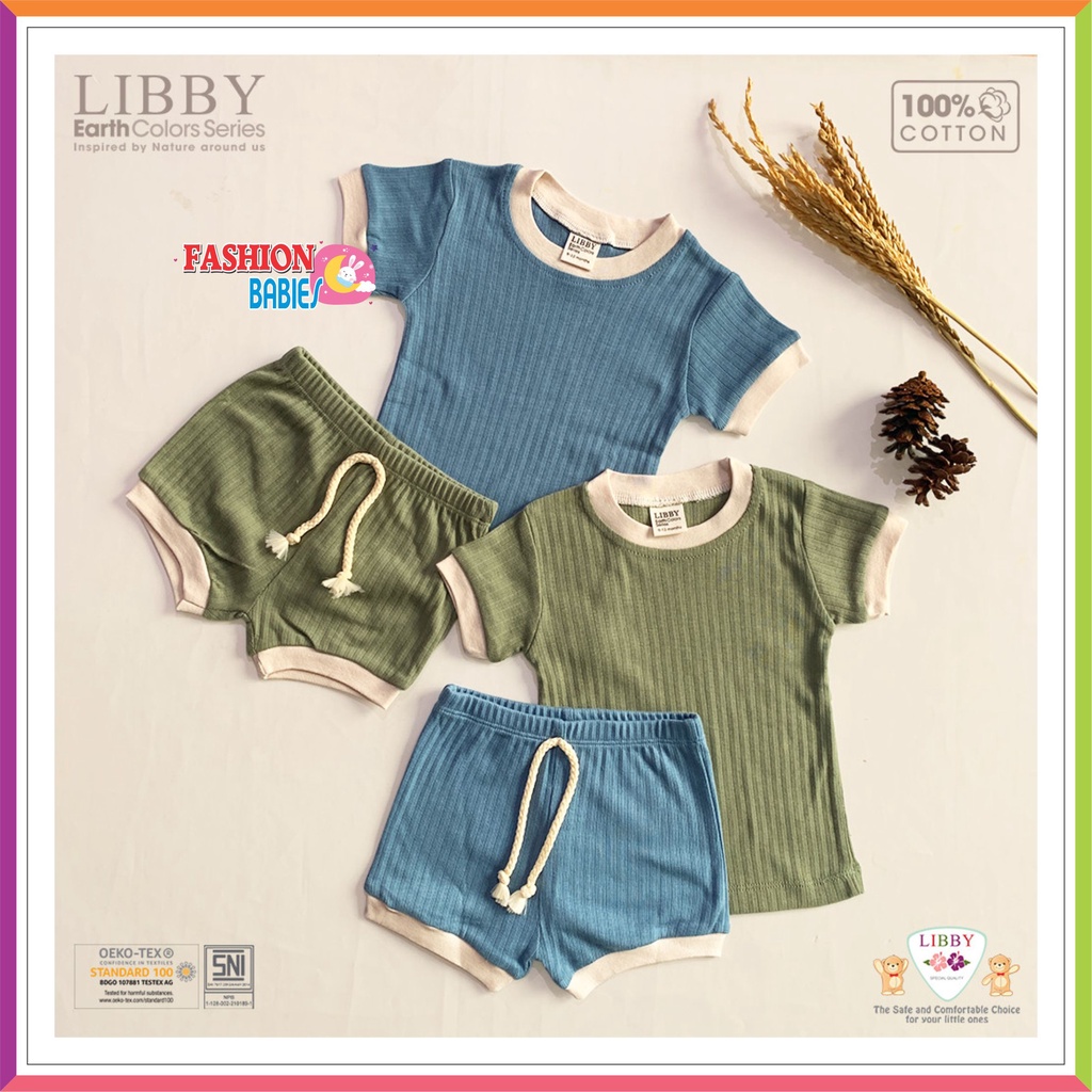 NEW LIBBY JASPER SET | JASPER SET PENDEK PANJANG EARTH COLOUR 0-8 TH