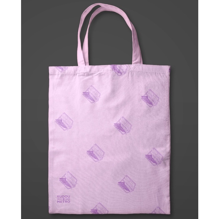 Totebag Premium SNK Lilac Attack on Titan Tas Anime Wibu