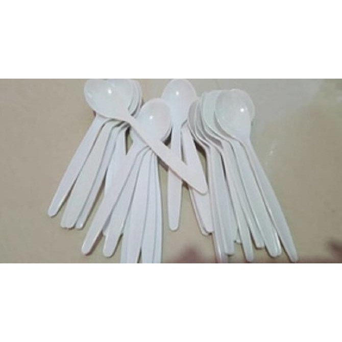 Best Seller Sendok Plastik Putih / Sendok Makan Plastik / Sendok Plastik