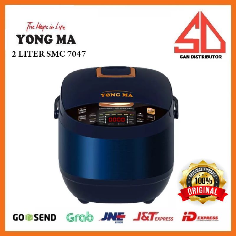 Magic Com YONG MA SMC-7047 / YONGMA SMC7047 Rice Cooker Digital 2liter ORI