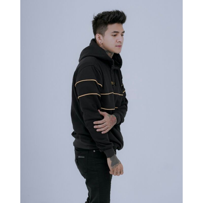 Sweater Hoodie Salviohexia Simple Hitam Jaket Hoodie Pria