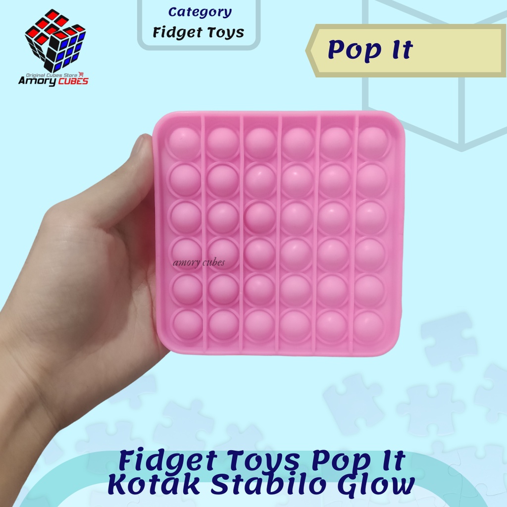 Jual [ POP IT KOTAK STABILO GLOW IN THE 