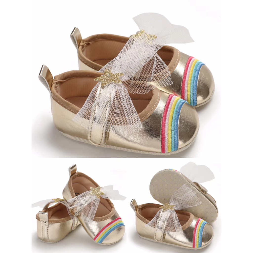 HappyOliver C549 RAINBOW Sepatu prewalker bayi dan anak perempuan