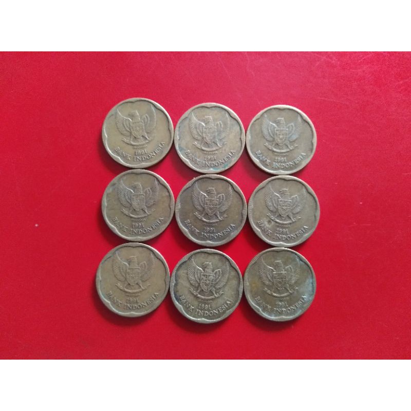 Koin Kuno 500 Rupiah Melati Besar Tahun 1991