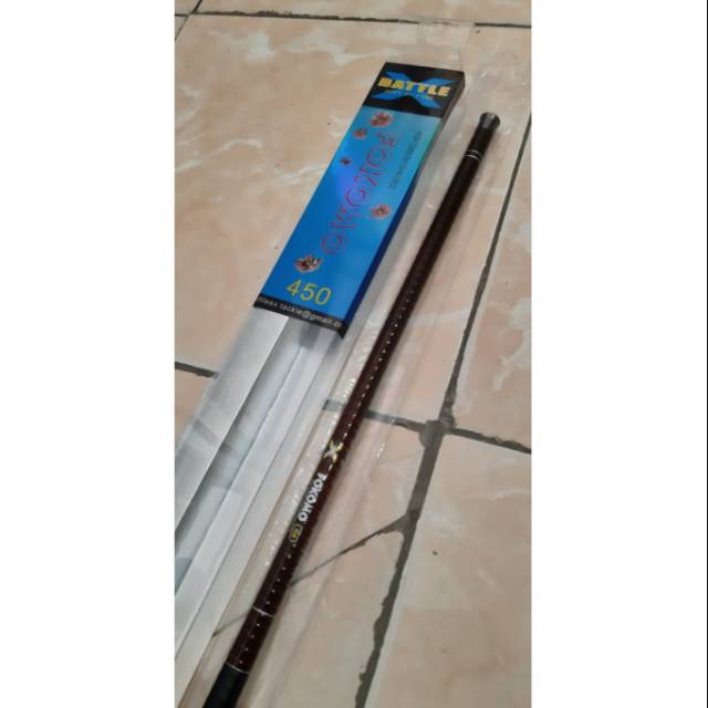 Joran Tegek Battle X Fokomo 360 450 Ruas Panjang Carbon Ready semua Ukuran