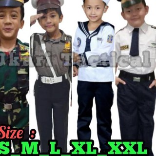 KODE BARANG 881 Baju  pocil polisi kecil profesi anak  