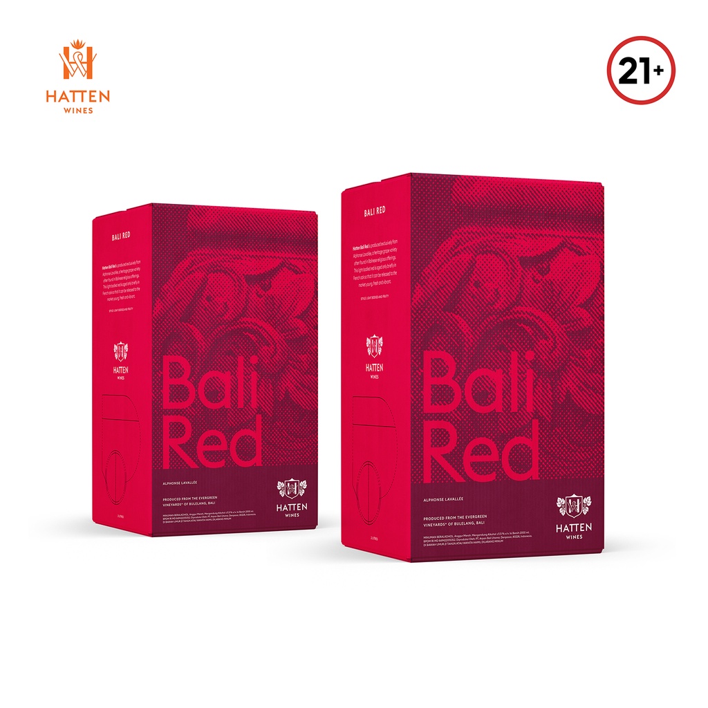 Hatten Wines BALI RED CASK, Red Wine, 2000 ml, Pack 2