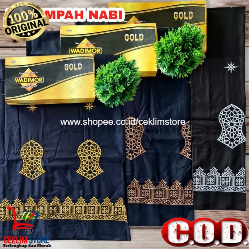 [Bisa Cod] Sarung Bordir Terompah Nabi