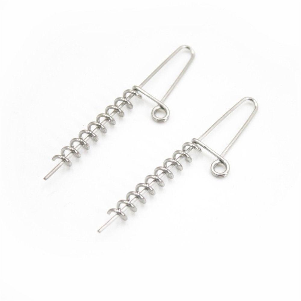TOP Konektor Umpan Pancing Lembut Stainless Steel Alat Perlengkapan Ikan Angling Aksesoris Kait Tetap Jarum