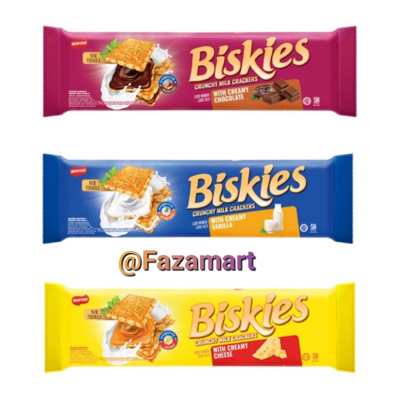 

Biskies Sandwich Crackers Biskuit Chocolate / Vanila / Keju 96 g