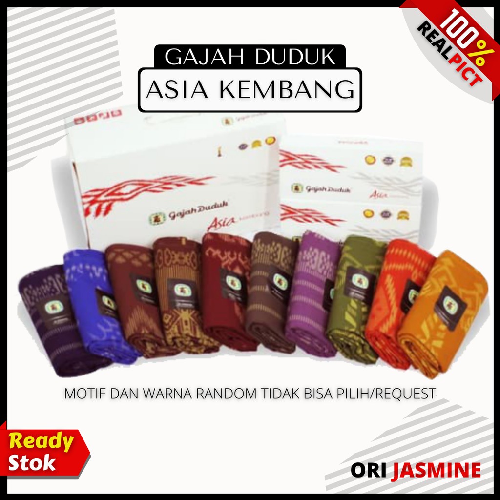 Sarung Gajah Duduk Asia Kembang Motif Bali Songket Premium Batik Pria Tenun Tradisional Dewasa Laki Daerah Jawa Tengah