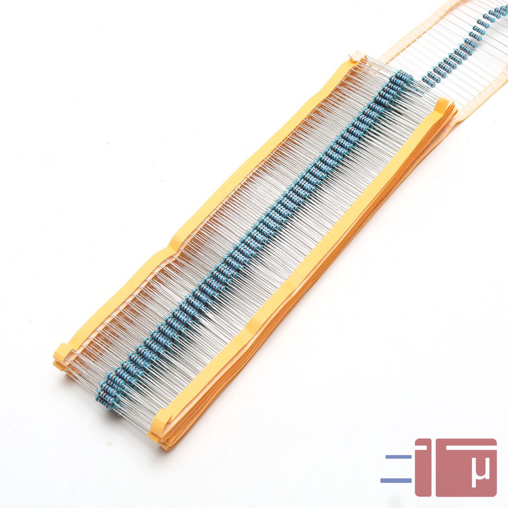 x10 Resistor 27K 1/2W Metal Film 1% Taiwan Kaki Tembaga