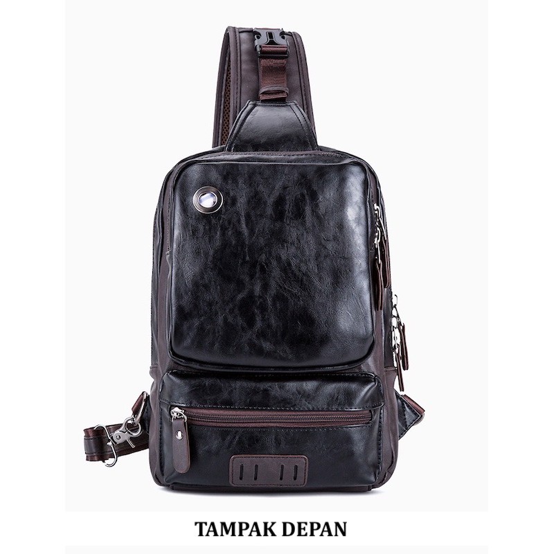 TAS DADA RANSEL PRIA FASHION KOREA TERBARU 2020 KULIT PU