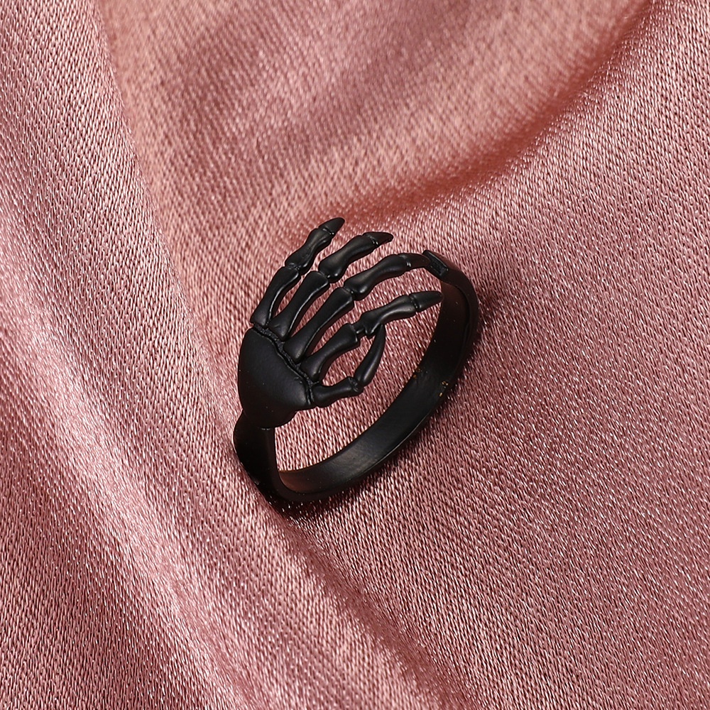 Cincin Model Terbuka adjustable Gaya Retro punk gothic Untuk Wanita