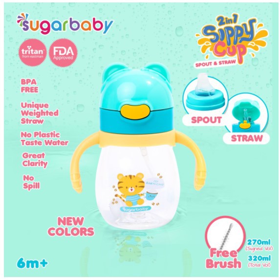 Sugar Baby Tritan Sippy Cup 270ml Botol Minum Cangkir Gelas Anak