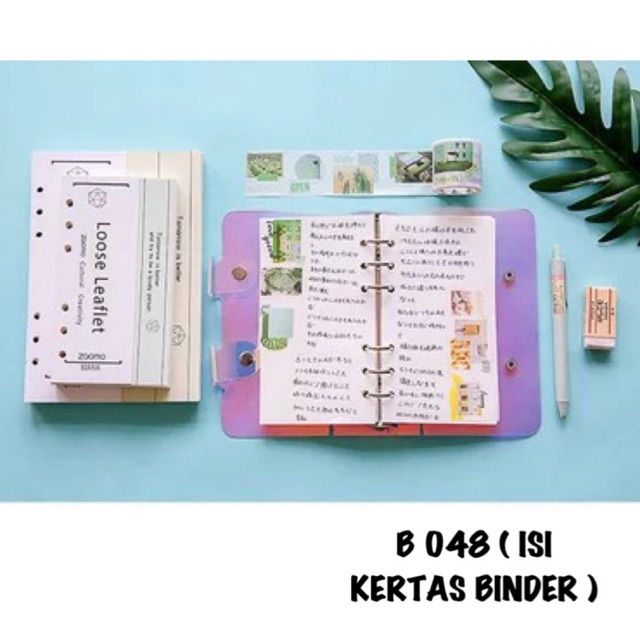 

B048 ISI KERTAS BINDER BOOK | ISI 100 LEMBAR| BISA ISI ULANG