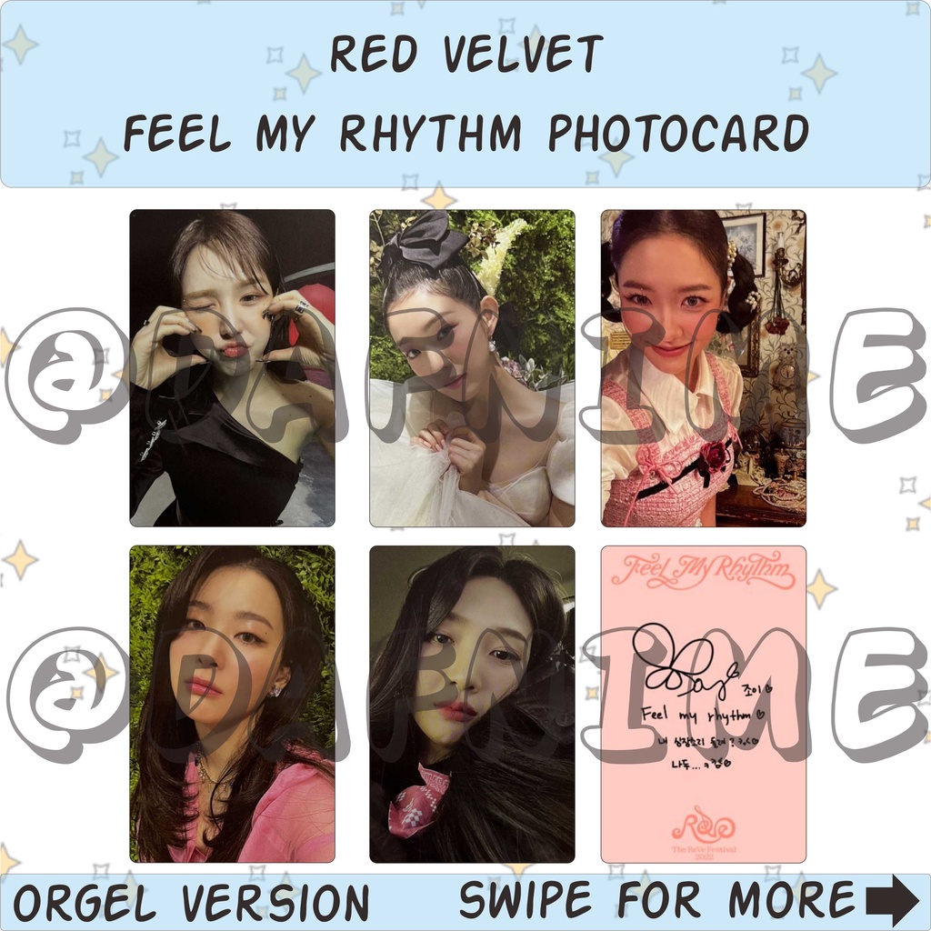 RED VELVET FEEL MY RHYTHM UNOFFICIAL PHOTOCARD