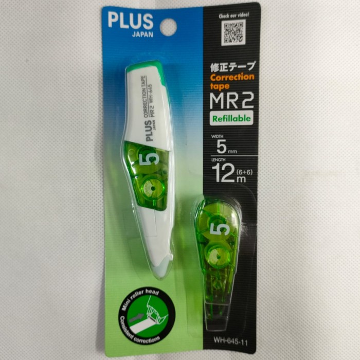 

Aman Correction Tape Plus Japan Mr2 Refillable & Refill Jamin Asli Murah Trendi