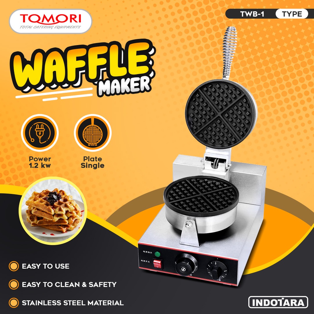 Cetakan Waffle / Waffle Maker Single - Tomori TWB1