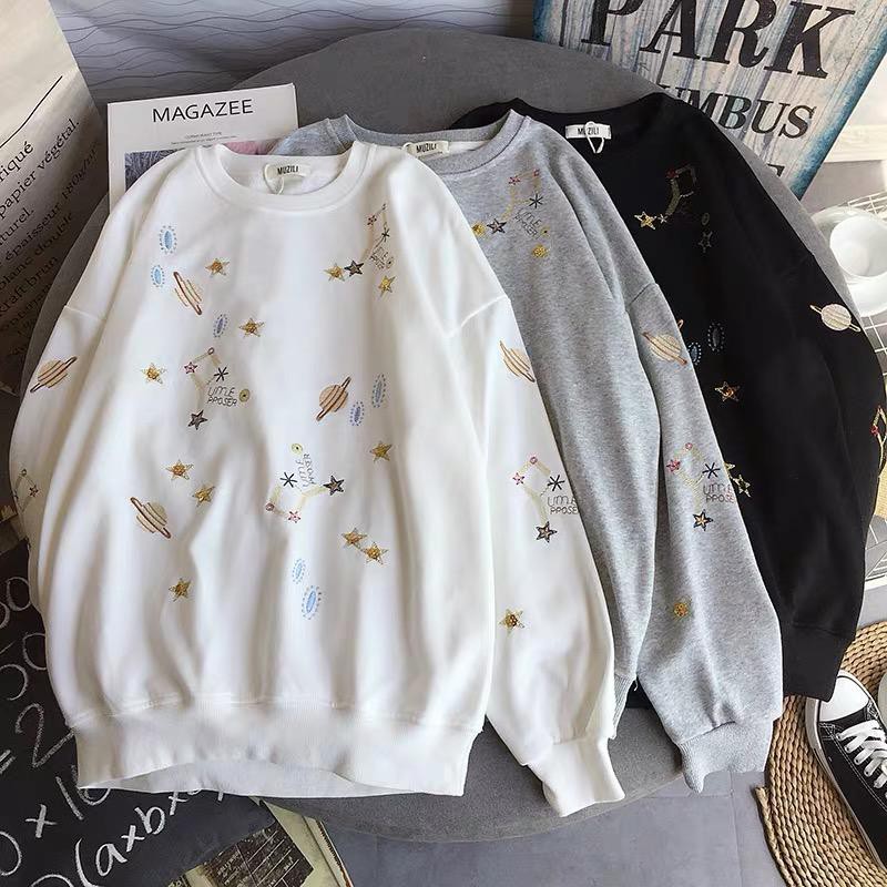 Stars sweater / Hoodie / Hoodie wanita/ PAKAIAN WANITA - SWEATER / Hoodie terlaris - Baju kekinian