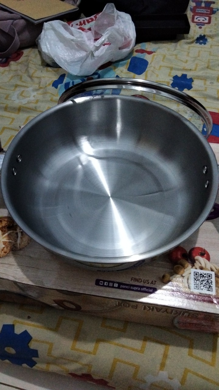 Supra 28cm-30cm Panci Serbaguna Stainless Sukiyaki Pot