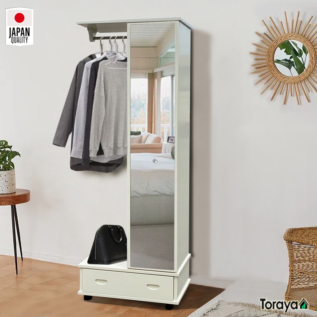 Toraya - Lemari Rias / Meja Rias / Lemari Pakaian Cermin / Lemari Cermin Full Body / Lemari Minimali