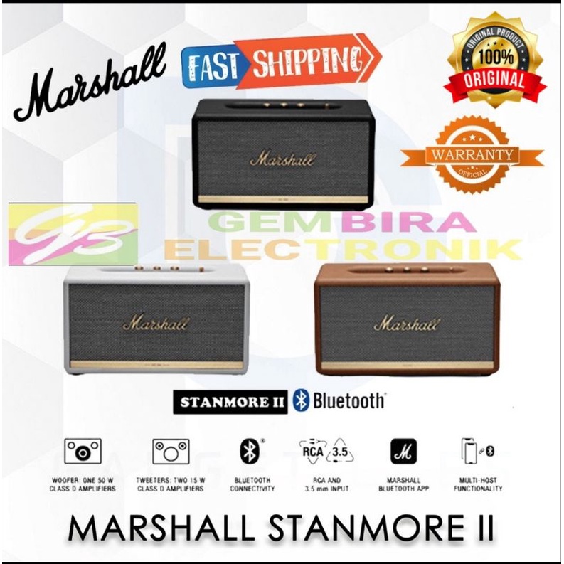 Speaker Bluetooth Marshall Stanmore II Original
