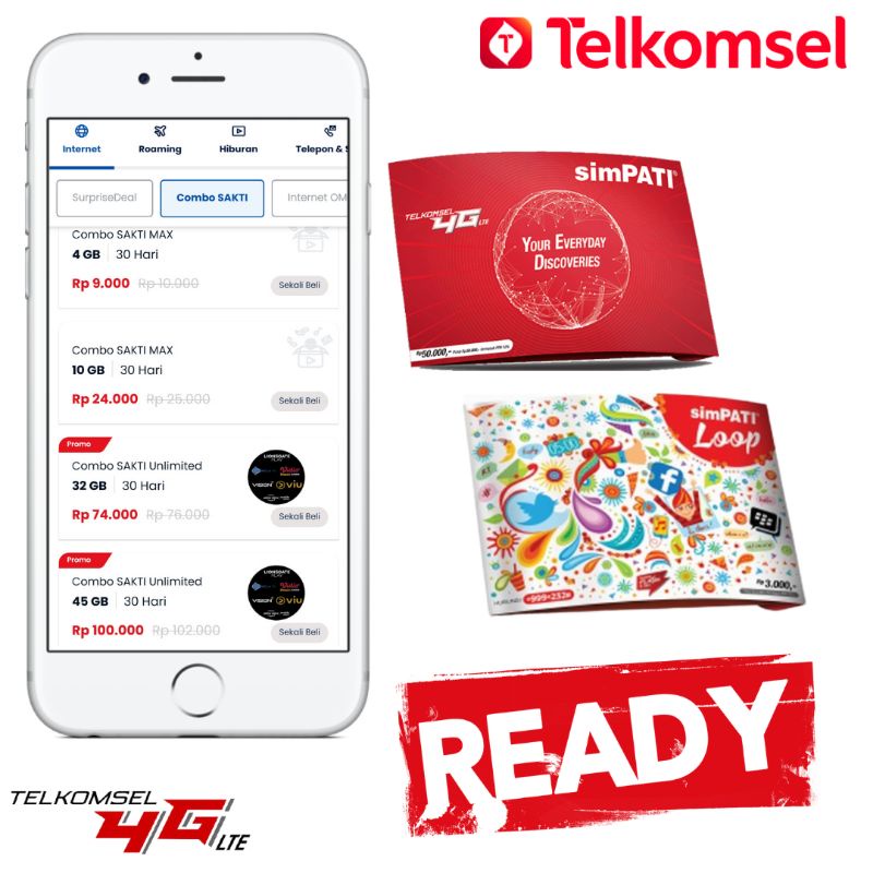 kartu sakti telkomsel simpati loop dan kartu as