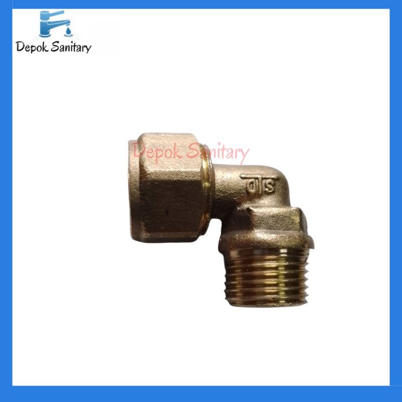 Knee/ keni/ keni drat luar kuningan/ keni kuningan 1/2"