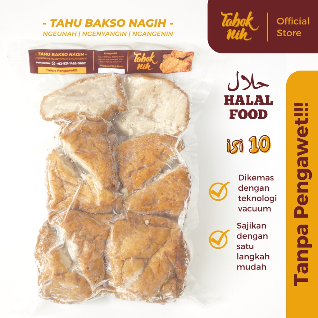 

TAHU BAKSO NAGIH/Tahu Bakso Vacum/Tahu Bakso Daging/Camilan Tahu/Camilan Bakso/Tahu Bakso Sapi/Bakso Daging Premium/Tahu Bakso Enak/Tahu Bakso Awet/Goreng/Camilan Kukus/Camilan Goreng/Bakso Kukus/Bakso Goreng