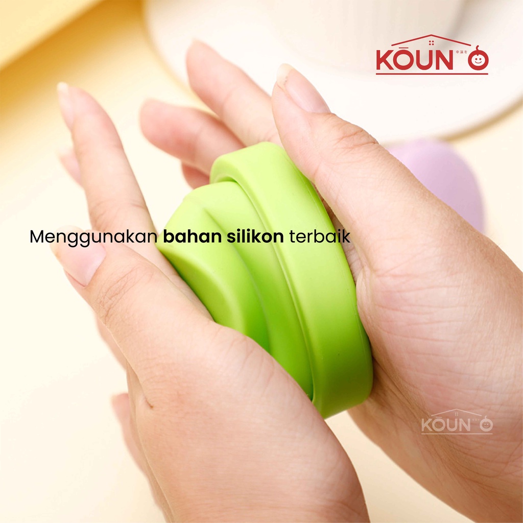 Cangkir Gelas Lipat Tarik Wadah Tempat Minum Silikon Anti Pecah Portable Travel Silicone Folding Cup