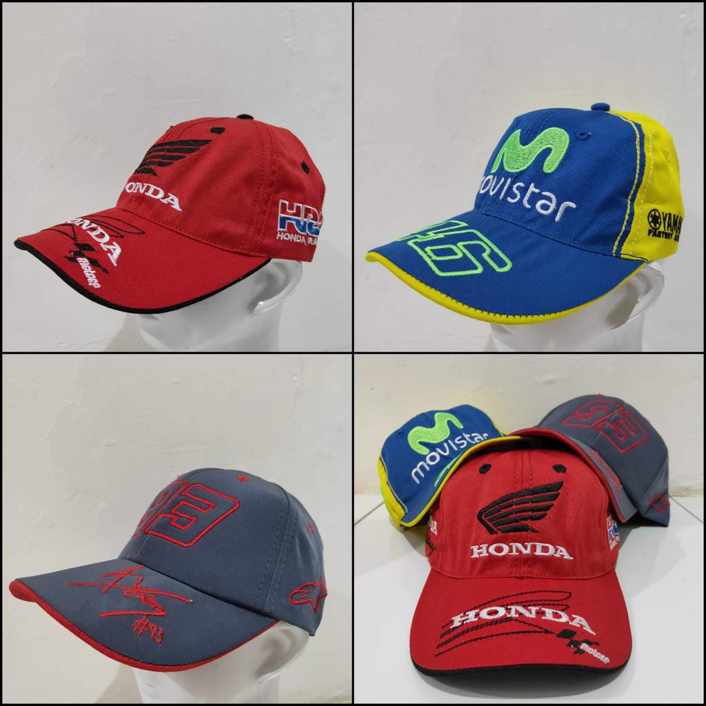 Topi baseball racing motogp size anak Bordir logo BB-RC Jr