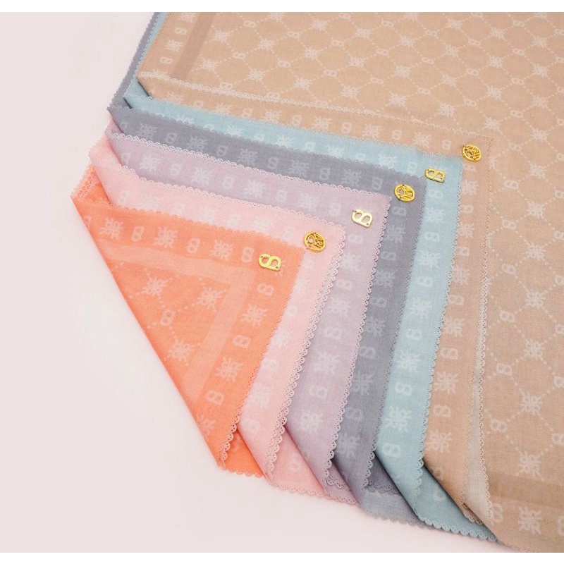 READY STOCK - Xanadu Monogram Scarf Series Buttonscarves x Ria Miranda Limited Edition