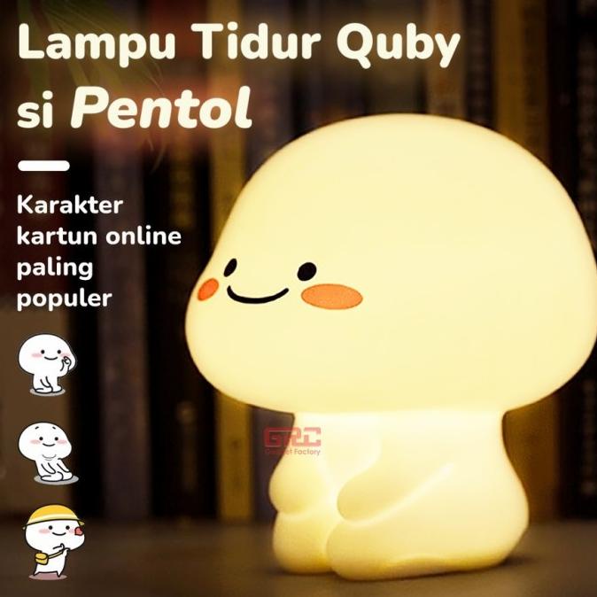 Lampu Tidur Pentol Quby Lampu Tidur Quby si Pentol Star Moly Soft ready