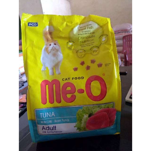 Me-O Meo TUNA ADULT dan SALMON MAKANAN KUCING 1+ KERING 1,2 kg