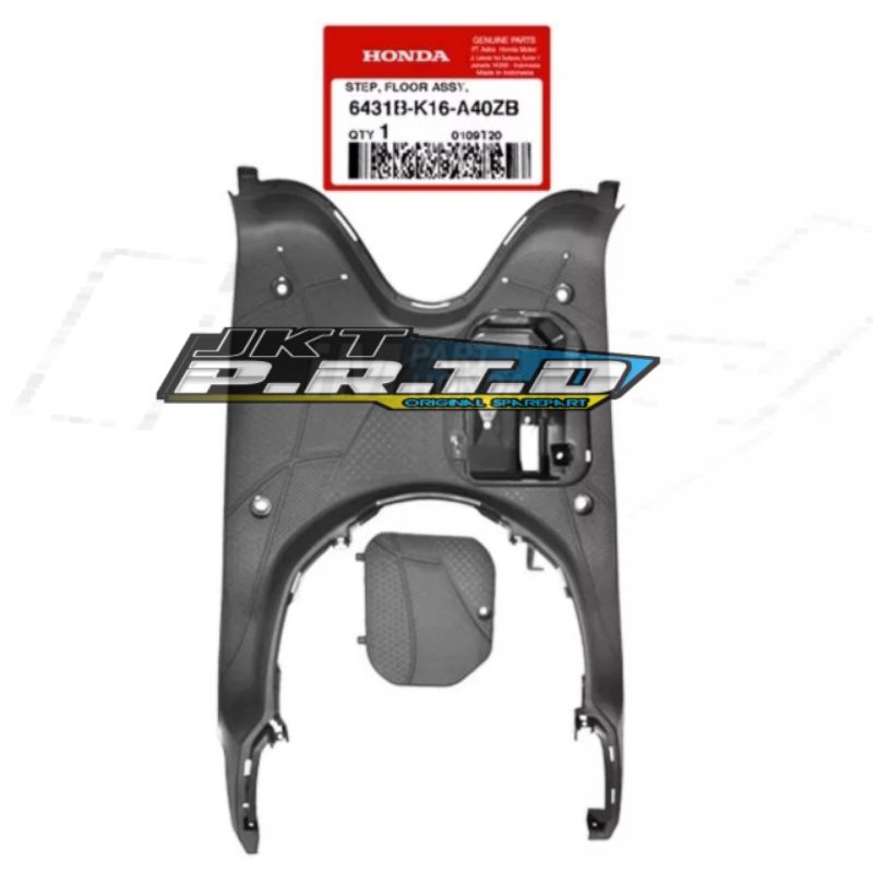Step Floor Bordes Pijakan Kaki Honda Scoopy Fi Esp Stater Halus 2015-2016 Coklat Hitam  Original