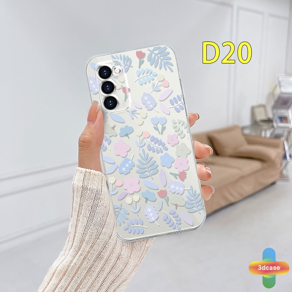 Case HP Samsung A51 A03S A10S A32 A52 A12 A03 A50 A20S J7 Prime A02S A20 A50S A10 A30S A52S A30 M12 M01S A125 F12 M10S M40S A515F A207F M02S A025 F02S 11 12 13  7 8 6 Plus Fashion Fresh Flower Silicone TPU Phone Case