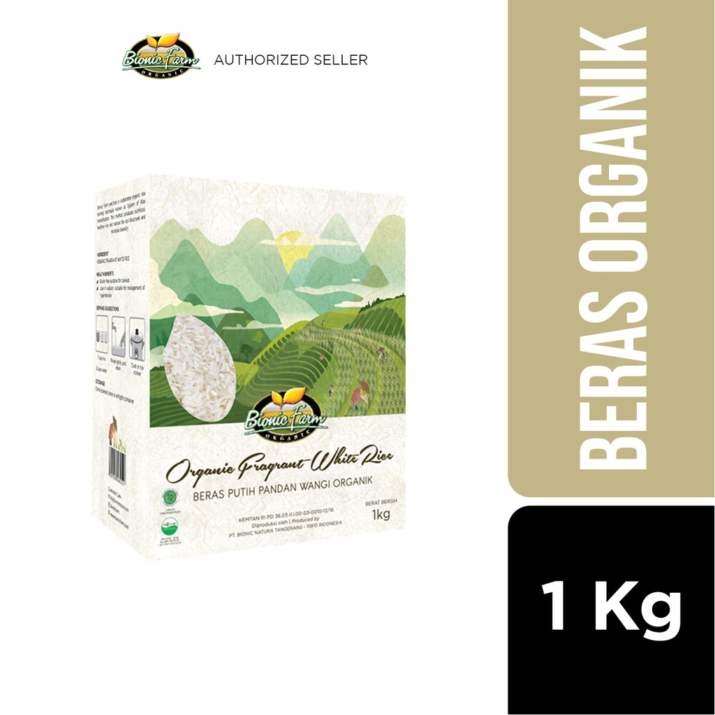 

Bionic Farm Beras Pandan Wangi Putih Organik 1kg