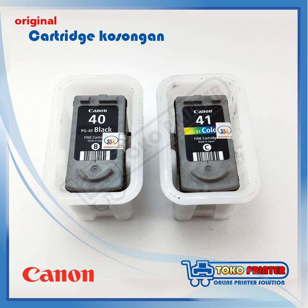 Cartridge Kosongan Original Canon PG-40 + CL-41 (second, bekas, catridge, katrit, ori)