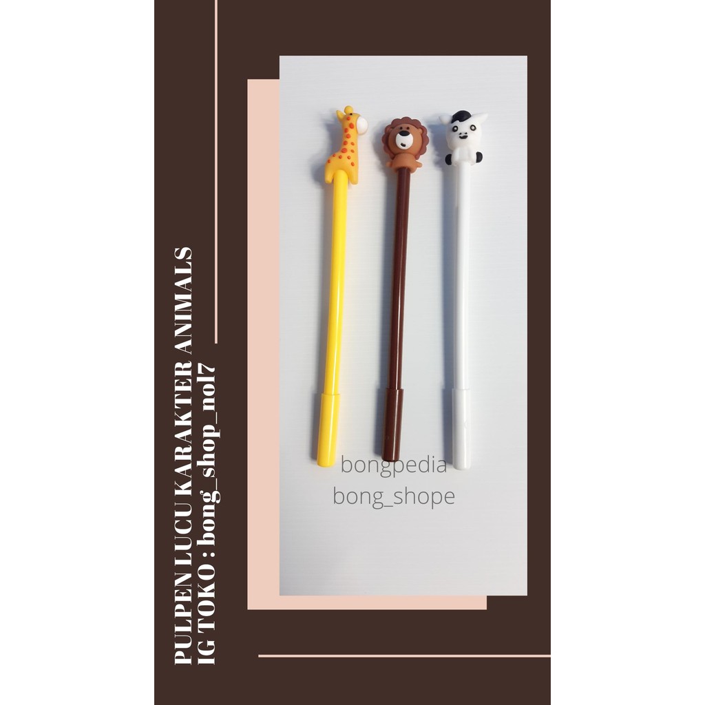 

Pulpen Lucu Karakter Animals|Pen Lucu Karakter Hewan|Pen Hewan|Ballpoint Lucu Karakter Hewan