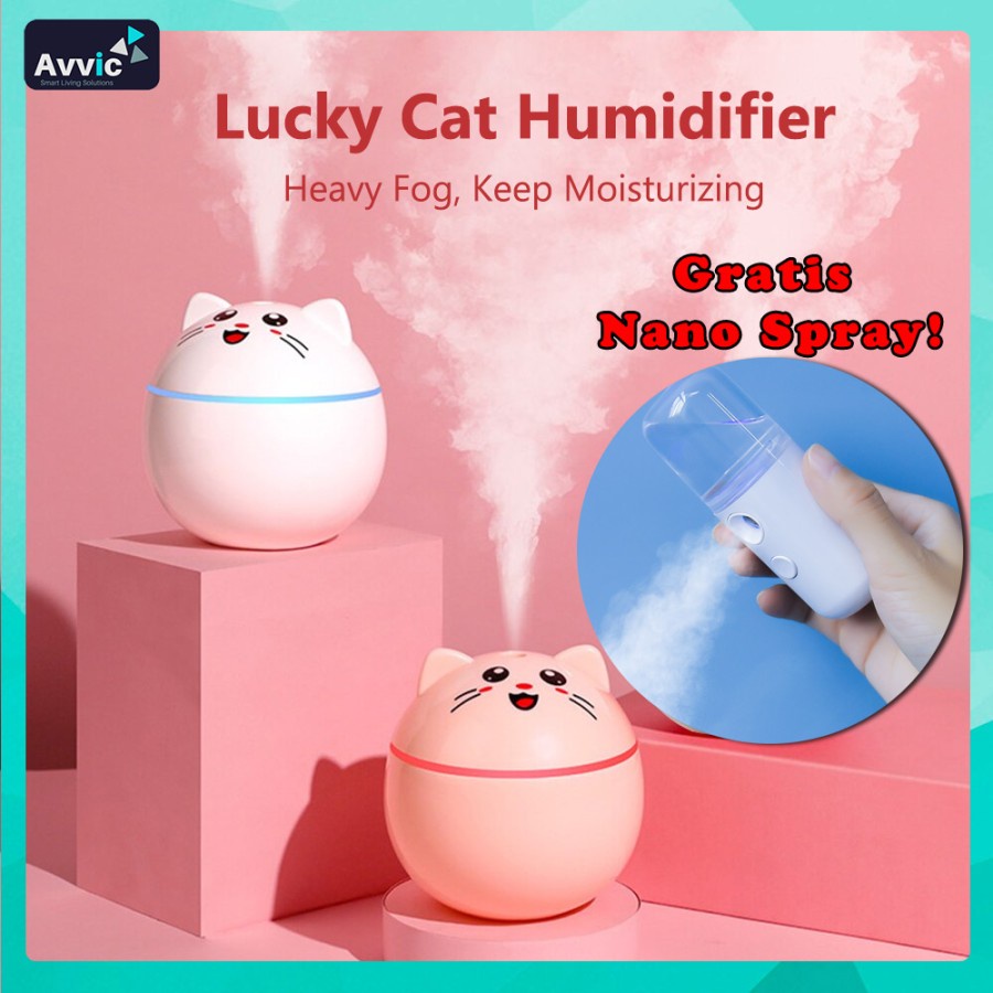 Humidifier Diffuser Aromatherapy Air Mini Pelembab Pengharum Essensial Oil Ruangan Portable 300Ml