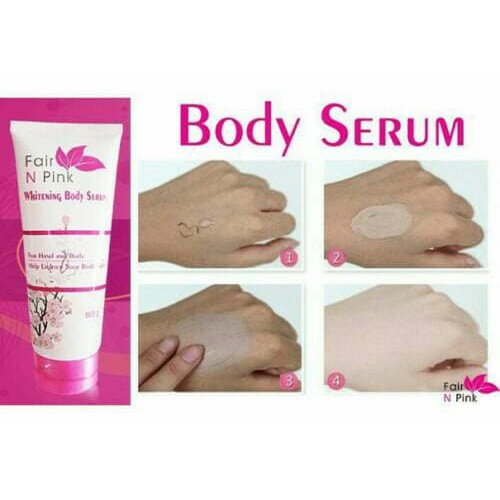 Pemutih Terbaru Bestseller - Fair N Pink Whitening Body Serum 160Ml Perawatan Tubuh