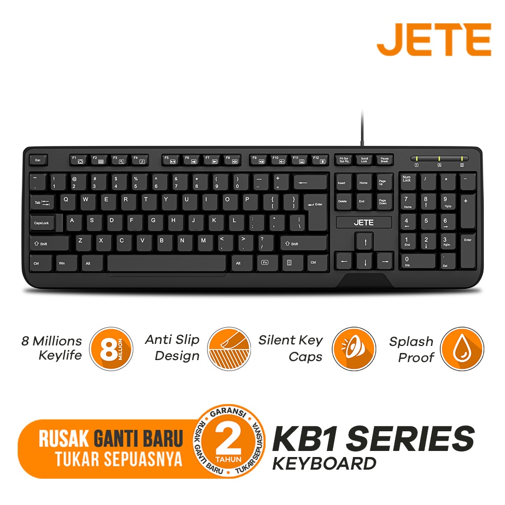 Keyboard JETE KB1 Silent Key - Garansi 2 Tahun