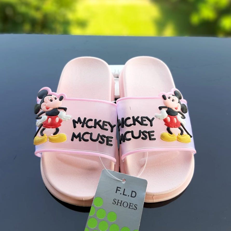 XNY8839-2 Sandal Anak Perempuan Import Umur 4 5 6 tahun - FLD Karakter Mickey Mouse