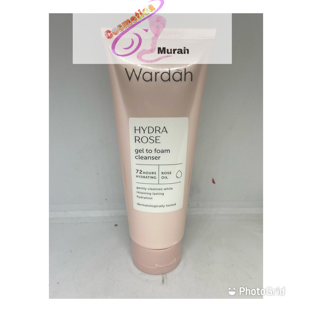 [ 100 ml ] wardah hydra rose gel to foam cleanser / cuci muka wardah hydrarose