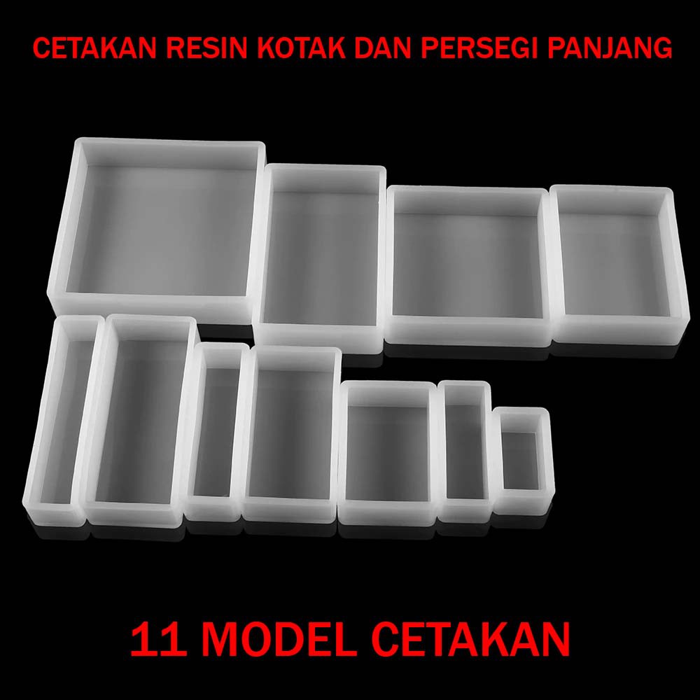 Jual 11 Model Cetakan Kotak dan Persegi Panjang Cetakan Resin DIY