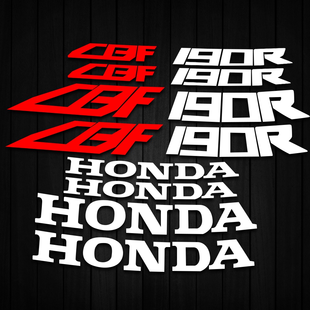 1 Set Stiker Reflektif Anti Air Untuk Dekorasi Motor Honda 190X CBF,CBF 190R,CB 190X,190R CB